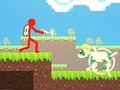 Spil Red Stickman vs Monster School 2 online