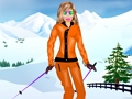 Spil Barbie snowboard kjole  online