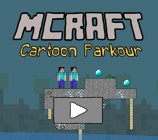 Spil Mcraft tegnefilm Parkour  online