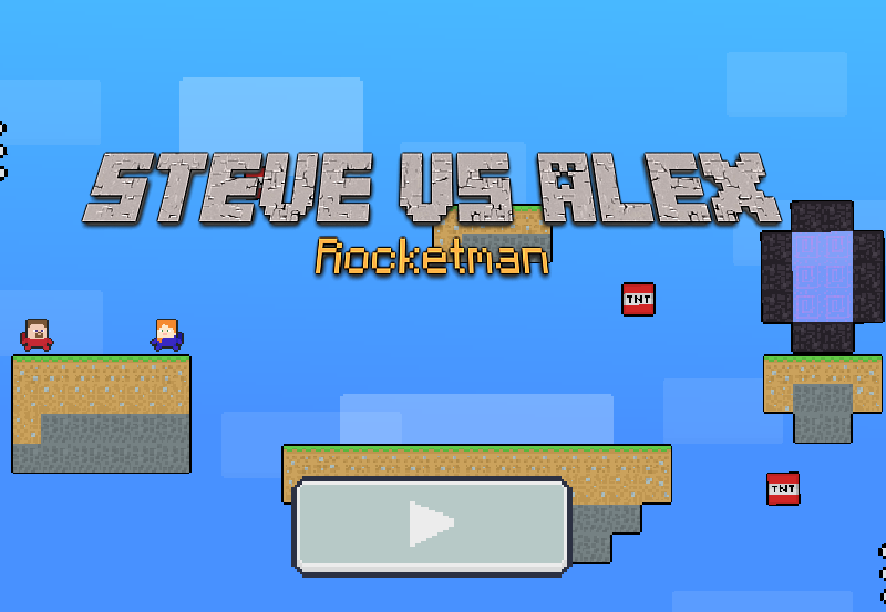 Spil Steve vs Alex Rocketman online