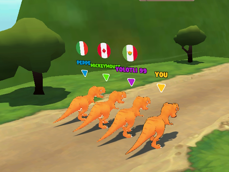 Spil Dinosaur skiftende løb online