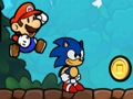 Spil Super Mario og Sonic  online
