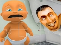 Spil Skibidi Toilet puslespil  online