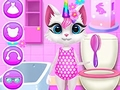 Spil Kitty Unicorn daglig pleje  online