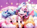 Spil Jigsaw -puslespil: Unicorn online