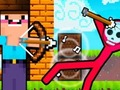 Spil Noob Archer vs Stickman Zombie online