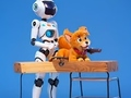 Spil Malebog: Robot og hund  online