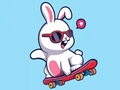 Spil Malebog: Kanin skateboard  online