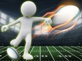 Spil Stickman Rugby løb og spark  online
