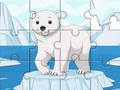Spil Jigsaw Puzzle: Isbjørn  online