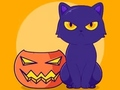 Spil Malebog: Halloween kat  online