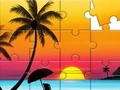 Spil Jigsaw Puzzle: Solnedgang  online