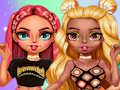 Spil Rainbow Girls Dress Up Challenge online