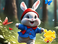 Spil Jigsaw Puzzle: Running Rabbit online
