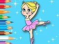 Spil Malebog: Balletpige  online