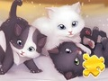Spil Jigsaw Puzzle: At spille katte  online