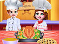 Spil Kokken tvillinger Thanksgiving middag madlavning  online