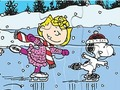 Spil Jigsaw -puslespil: Snoopy -skøjteløb online