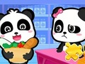 Spil Jigsaw Puzzle: Baby Panda Supermarked  online