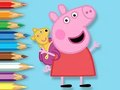Spil Malebog: Peppa med legetøjsbjørn  online