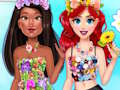 Spil Prinsesse blomster mode look online