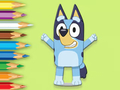 Spil Malebog: Happy Bluey  online