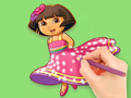Spil Malebog: Dora Prepare Party  online