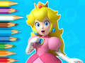 Spil Malebog: Ung prinsesse Peach  online