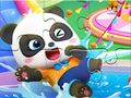 Spil Jigsaw Puzzle: Baby Panda Water Park online