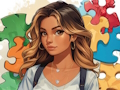 Spil Glidende anime-puslespil  online