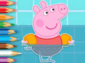 Spil Malebog: Peppa Svømning  online