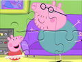 Spil Jigsaw Puzzle: Daddy Pig Dancing online