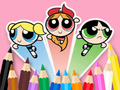 Spil Malebog: Powerpuff-pigerne  online