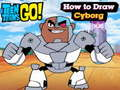 Spil Teen Titans Go! Hvordan man tegner Cyborg  online