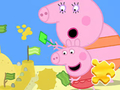 Spil Jigsaw Puzzle: Peppa Pig Making Sand online