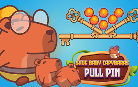 Spil Gem Baby Capybaras Pull Pin  online