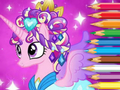 Spil Malebog: Ponyprinsesse  online