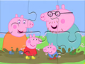 Spil Jigsaw -puslespil: Peppa Pig Muddy Pytter online