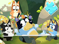 Spil Jigsaw Puzzle: Bluey Pool Spa online