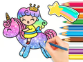 Spil Malebog: Unicorn Princess  online