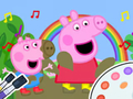 Spil Malebog: Peppa Pig Muddy Funny  online
