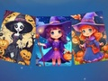 Spil Uhyggeligt Halloween puslespil  online