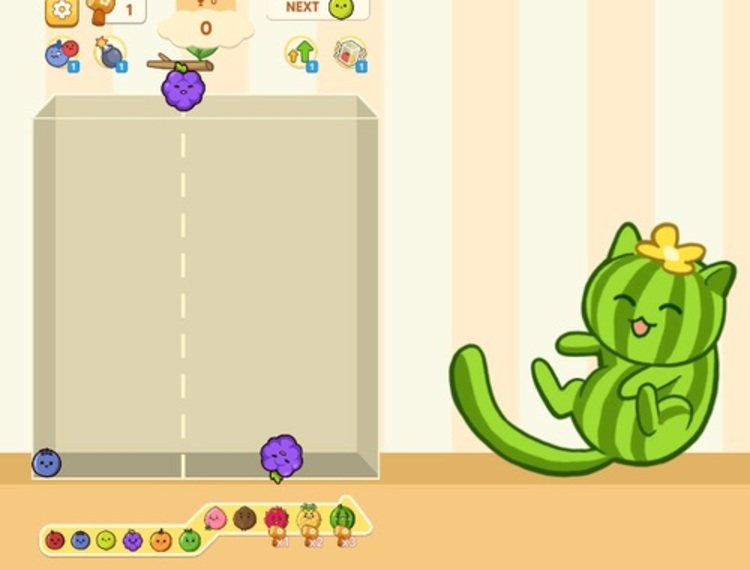 Spil Frugt Merge Juicy Drop Game online