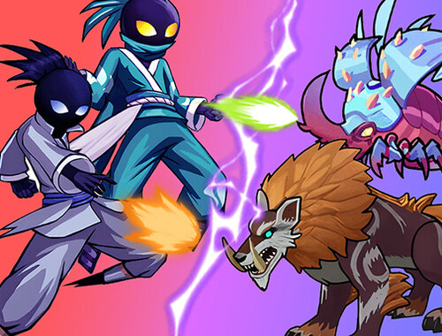 Spil Stick Ninja Survival online