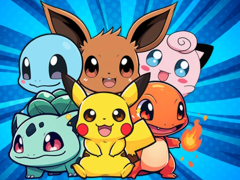 Spil Pokemon malebog  online