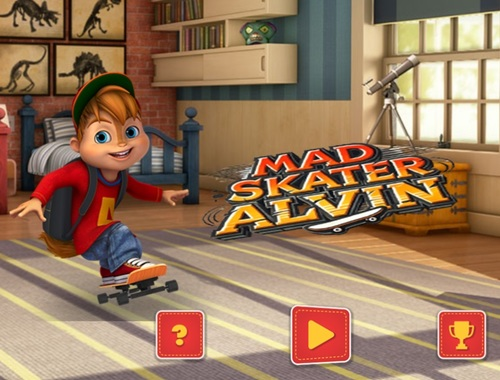 Spil Gale skater Alvin  online