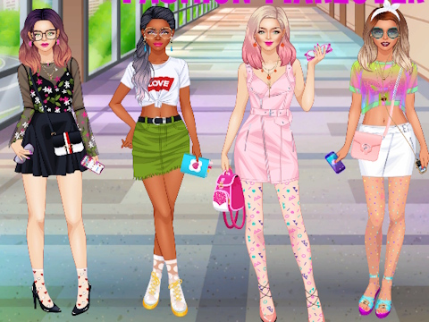 Spil College piger team fashion makeover online