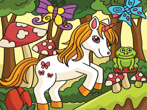 Spil Unicorn Find forskellene  online