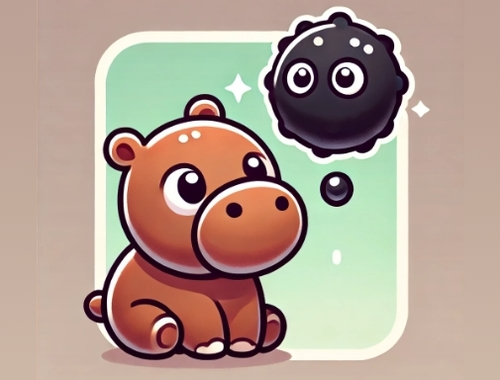 Spil Skjul Moodeng Hippo!  online