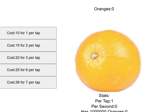 Spil Orange frugtklikker  online